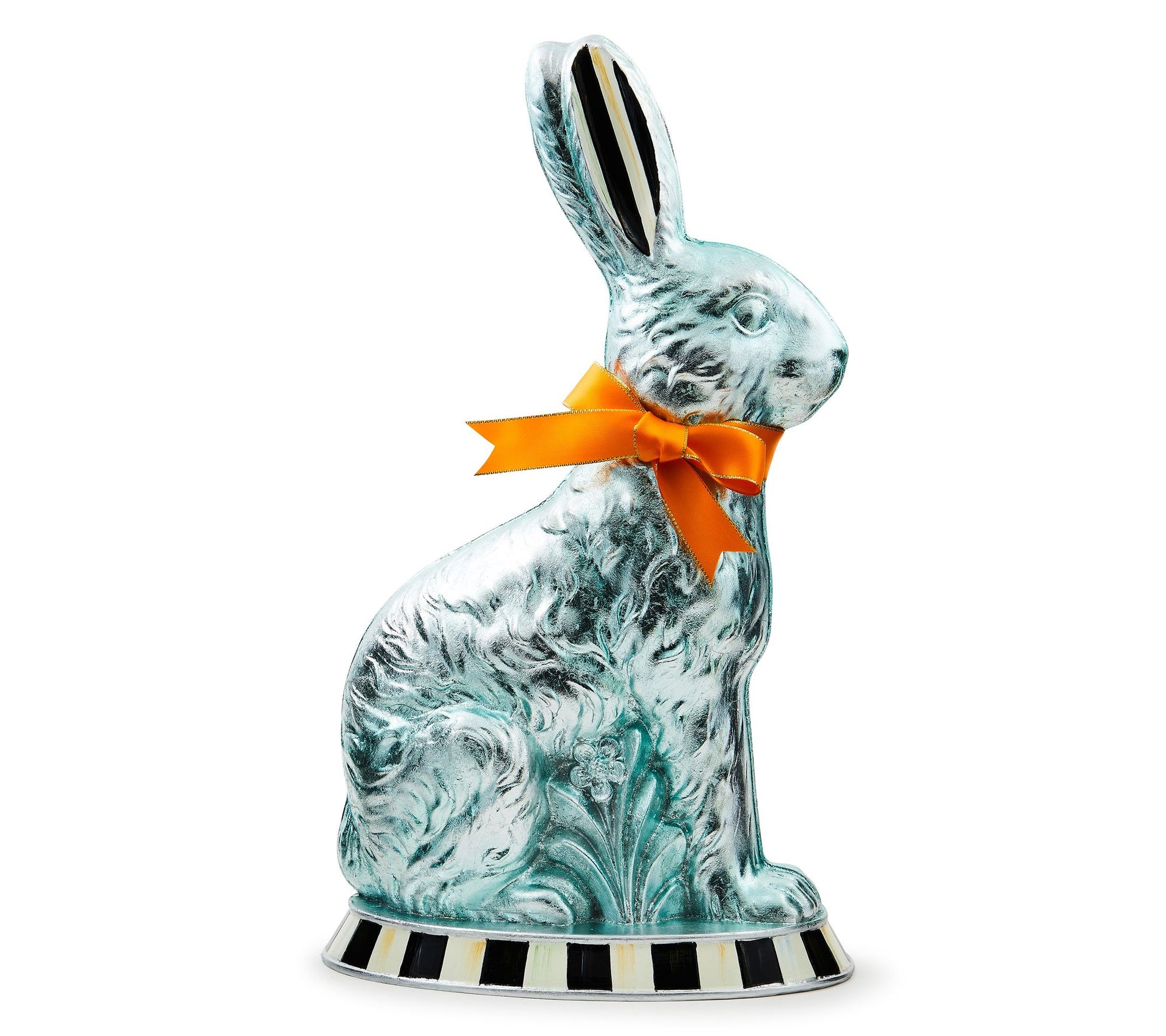 Mackenzie Childs Large Calico Foil Bunny