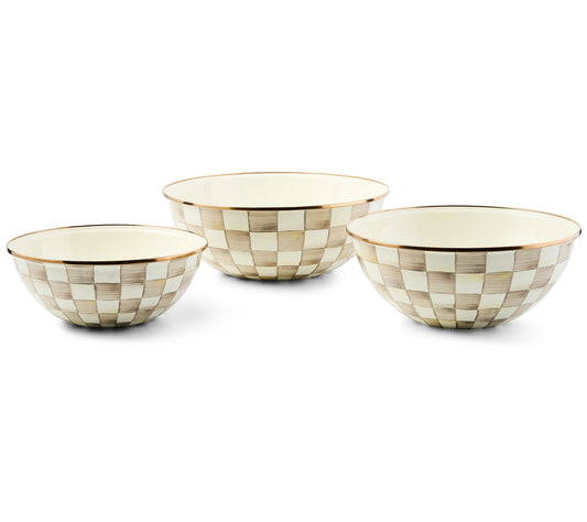 Mackenzie Childs Set of 3 Mixing Bowls