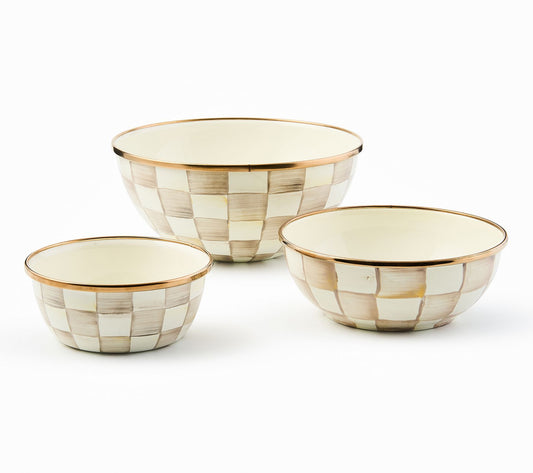 MacKenzie Childs Set of 3 Everyday Bowls