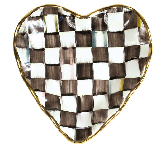 MacKenzie Childs Fluted Heart Plate