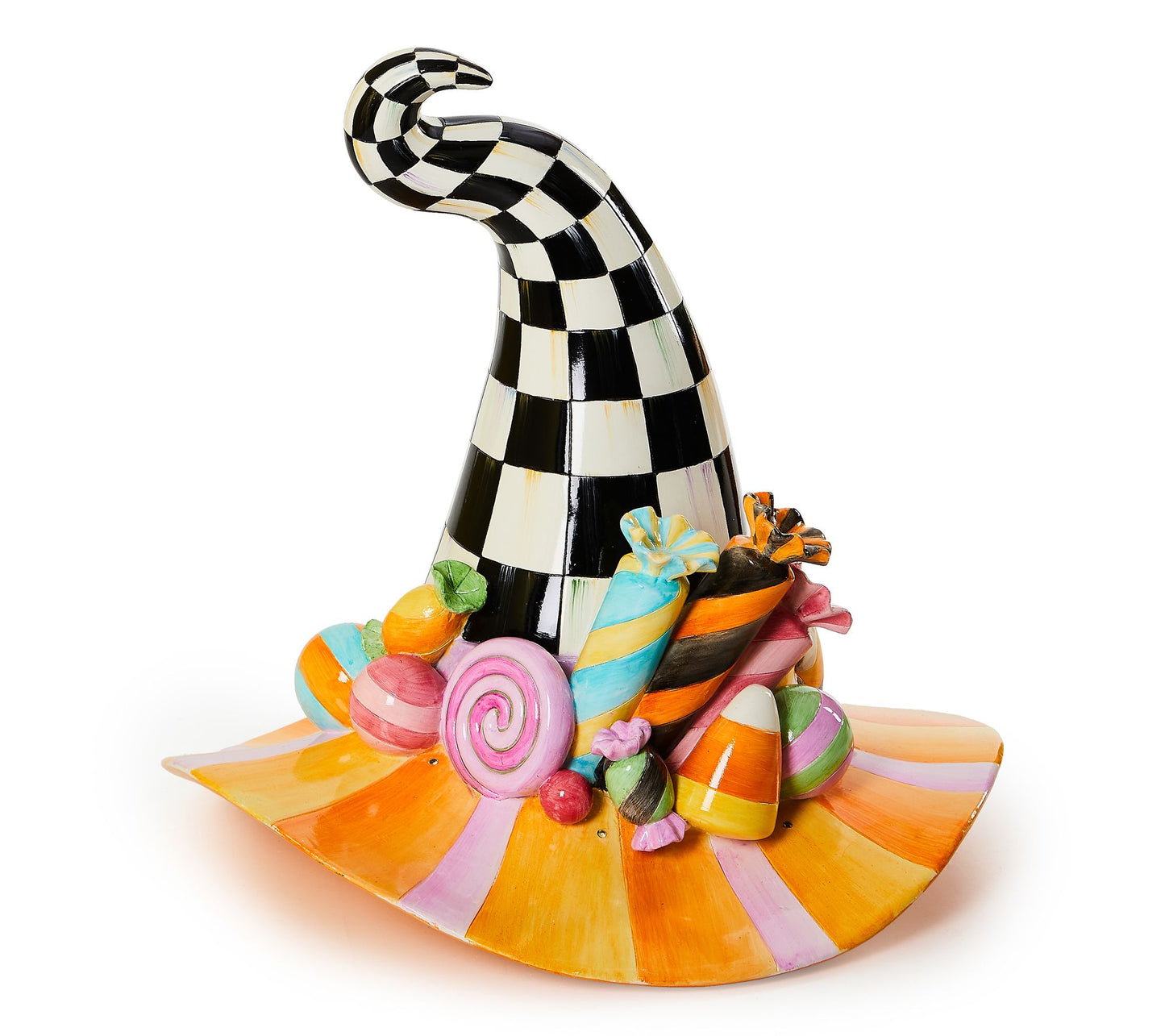 MacKenzie-Childs Trick or Treat Illuminated Witch's Hat
