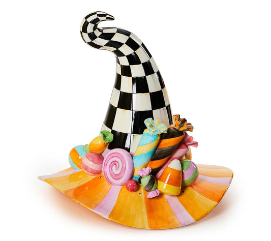 MacKenzie-Childs Trick or Treat Illuminated Witch's Hat
