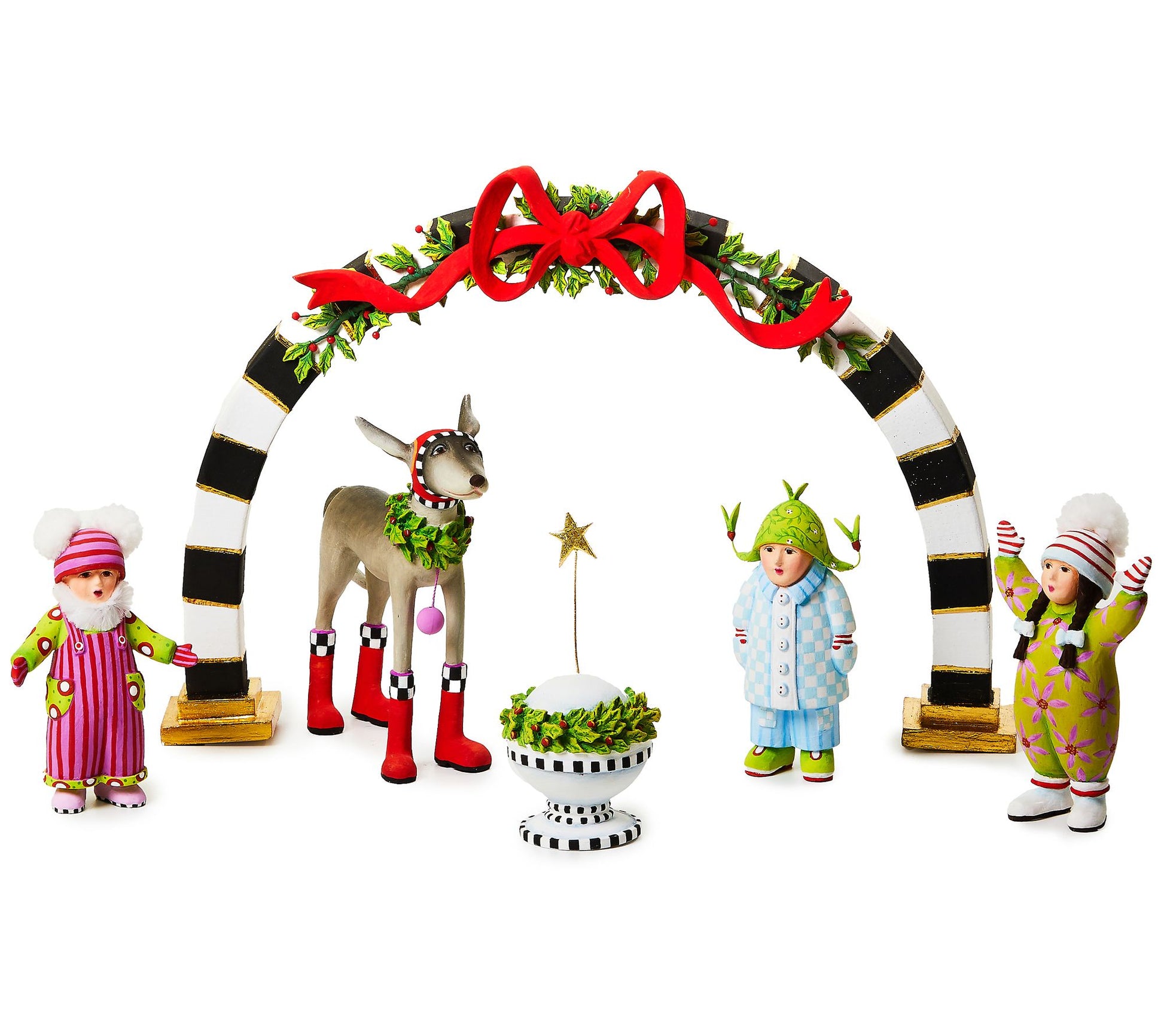 MacKenzie-Childs Carolers 6-Piece Introductory Set