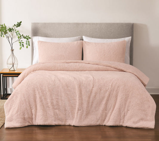 Brooklyn Loom Oversized Marshmallow Sherpa Queen Comforter Set