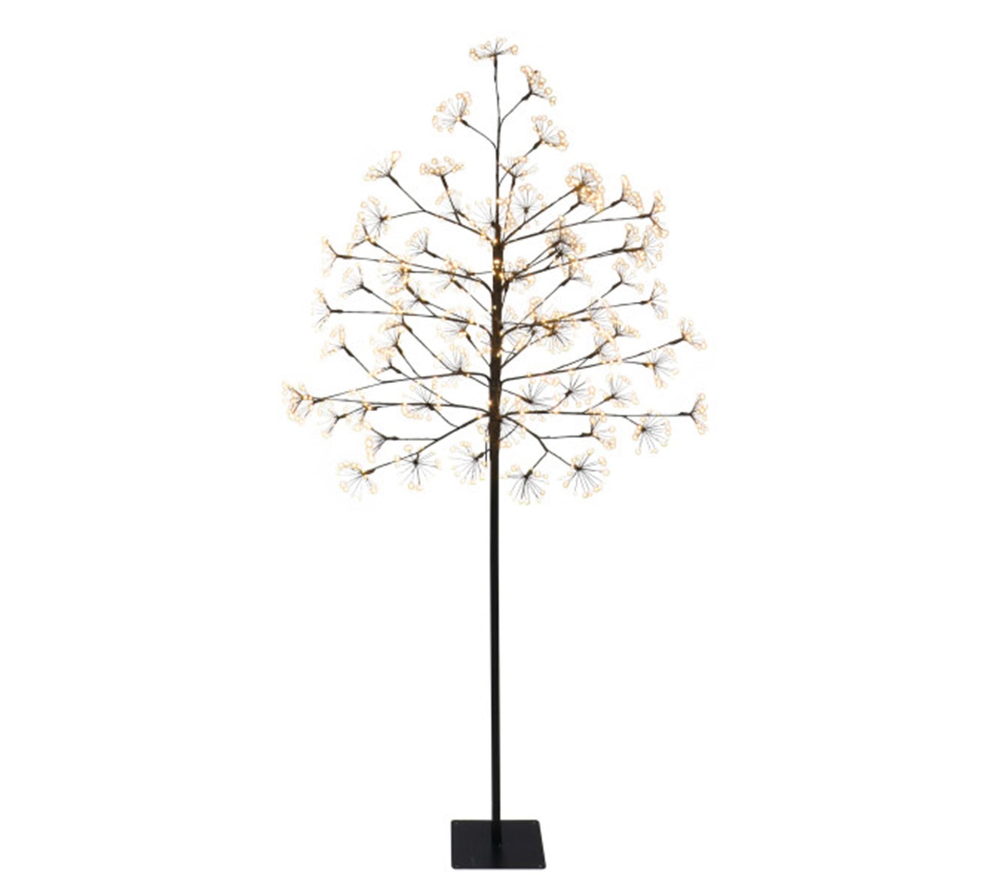 Puleo International 6in Pre-Lit Red Twig Tree with LED Lights