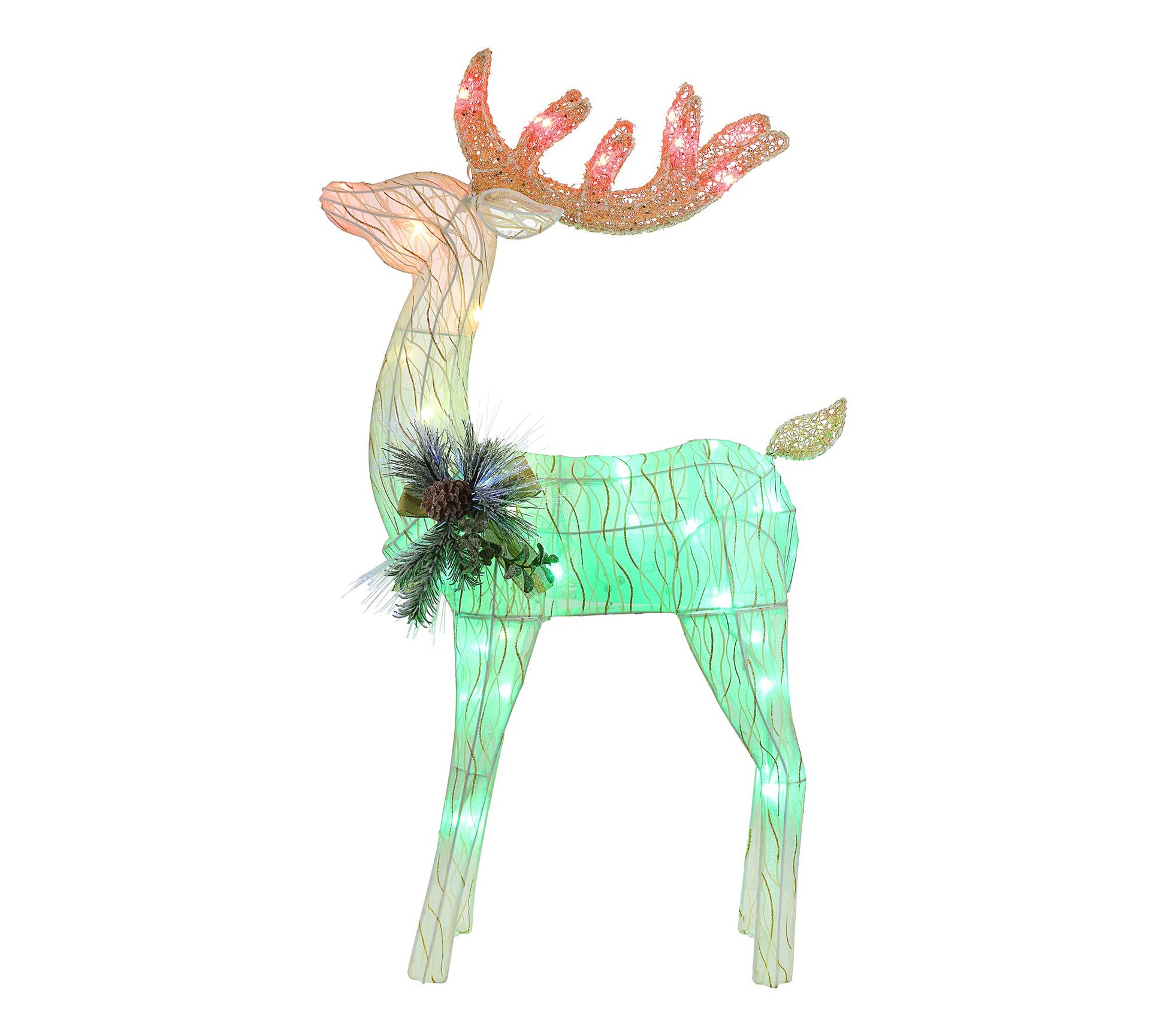 Mr. Christmas 3 ft. Outdoor Animated Fiber-Optic Reindeer