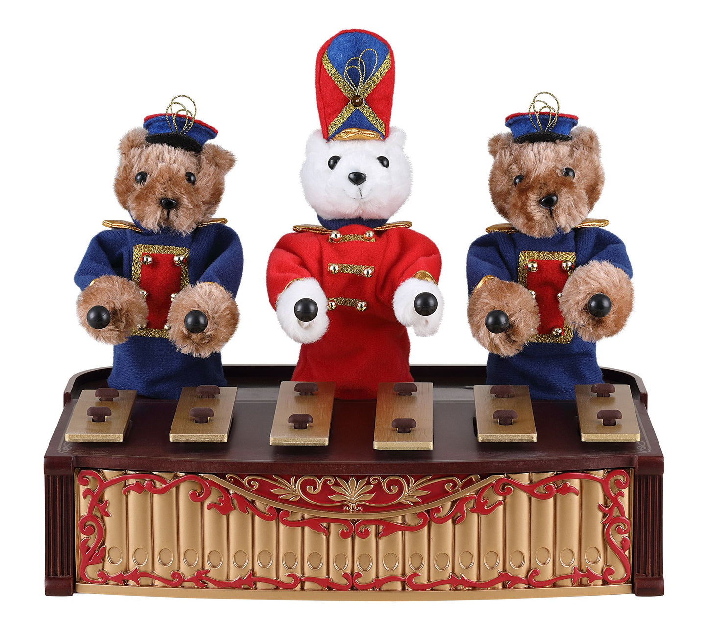 Mr. Christmas 10 in. Animated Bandstand Bears