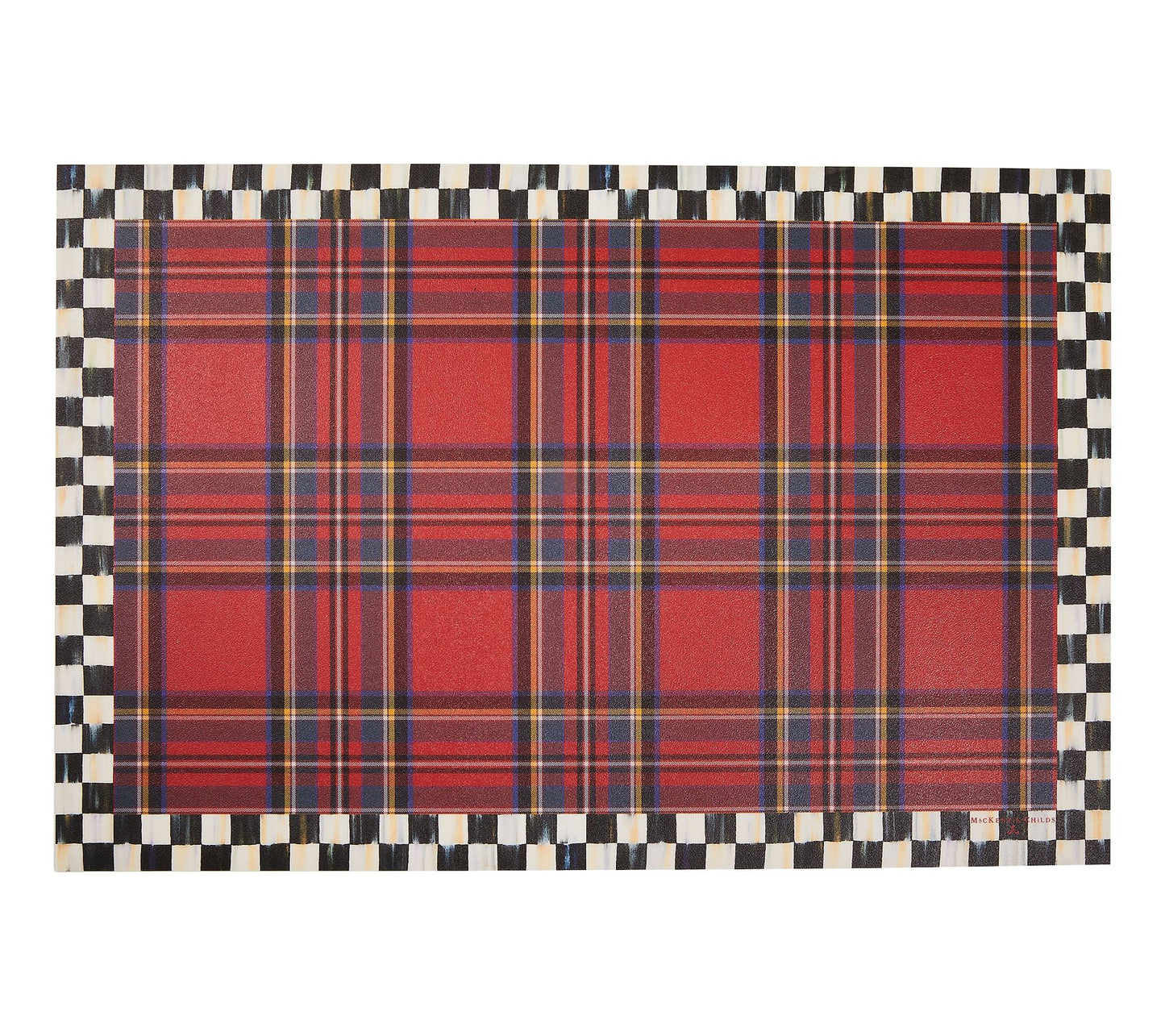 MacKenzie-Childs Tartan Red 2 'x 3' Floor Mat