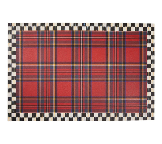 MacKenzie-Childs Tartan Red 2 'x 3' Floor Mat