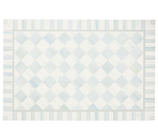 MacKenzie-Childs Sterling Check 2 'x 3' Floor Mat