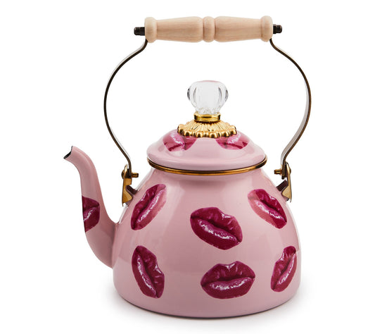 MacKenzie- Childs Kiss Me 2Qt Tea Kettle