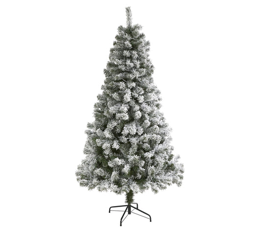 6' Flocked Artificial Christmas Tree by NearlyNatural