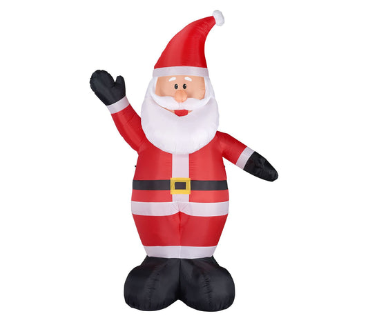 Christmas Time 12-Ft. Tall Traditional Santa Claus, Prelit Out
