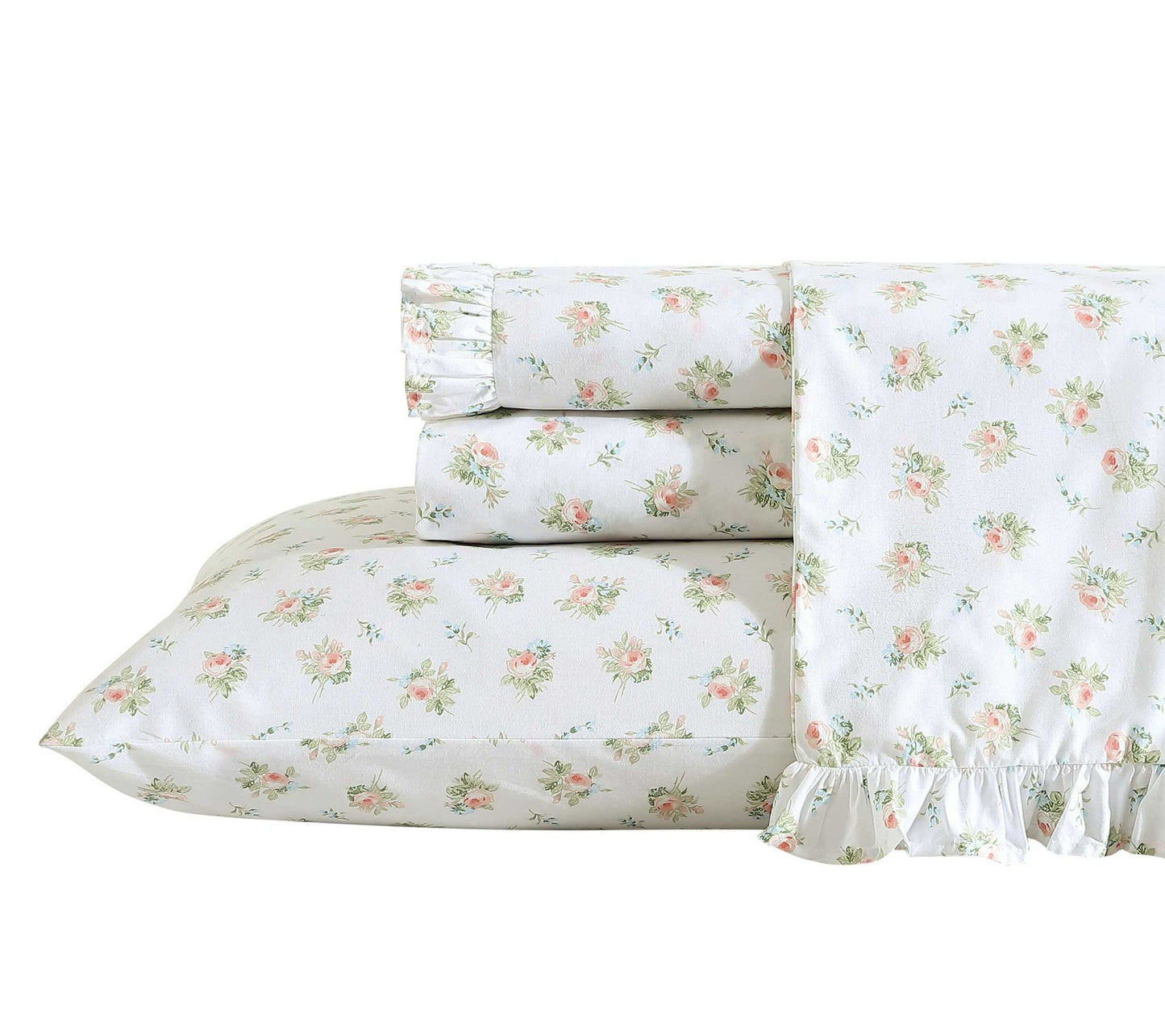 Laura Ashley Roseford Orange Floral King SheetSet