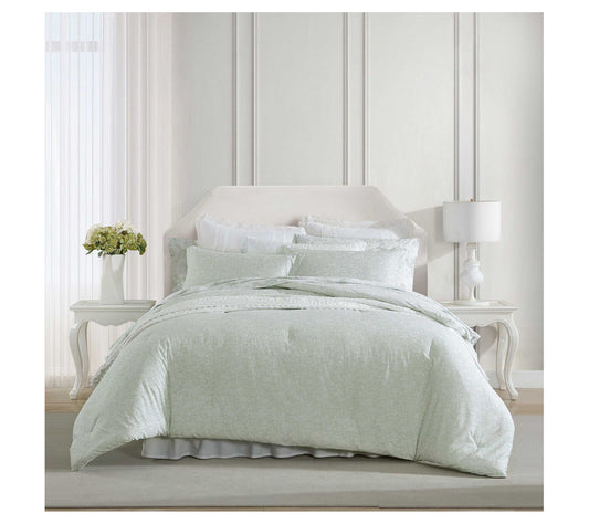 Laura Ashley Heirloom Ditzy Green Twin Comforter Sham Set