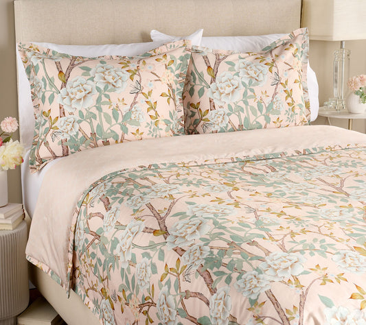 Mrs. H by Dee Hilfiger Cotton Sateen Comforter & Sham Set - TW