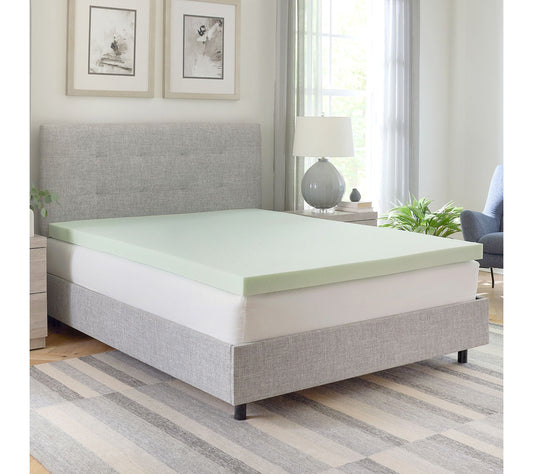 Bodipedic 3" Green Tea Memory Foam Mattress Topper, Cal King