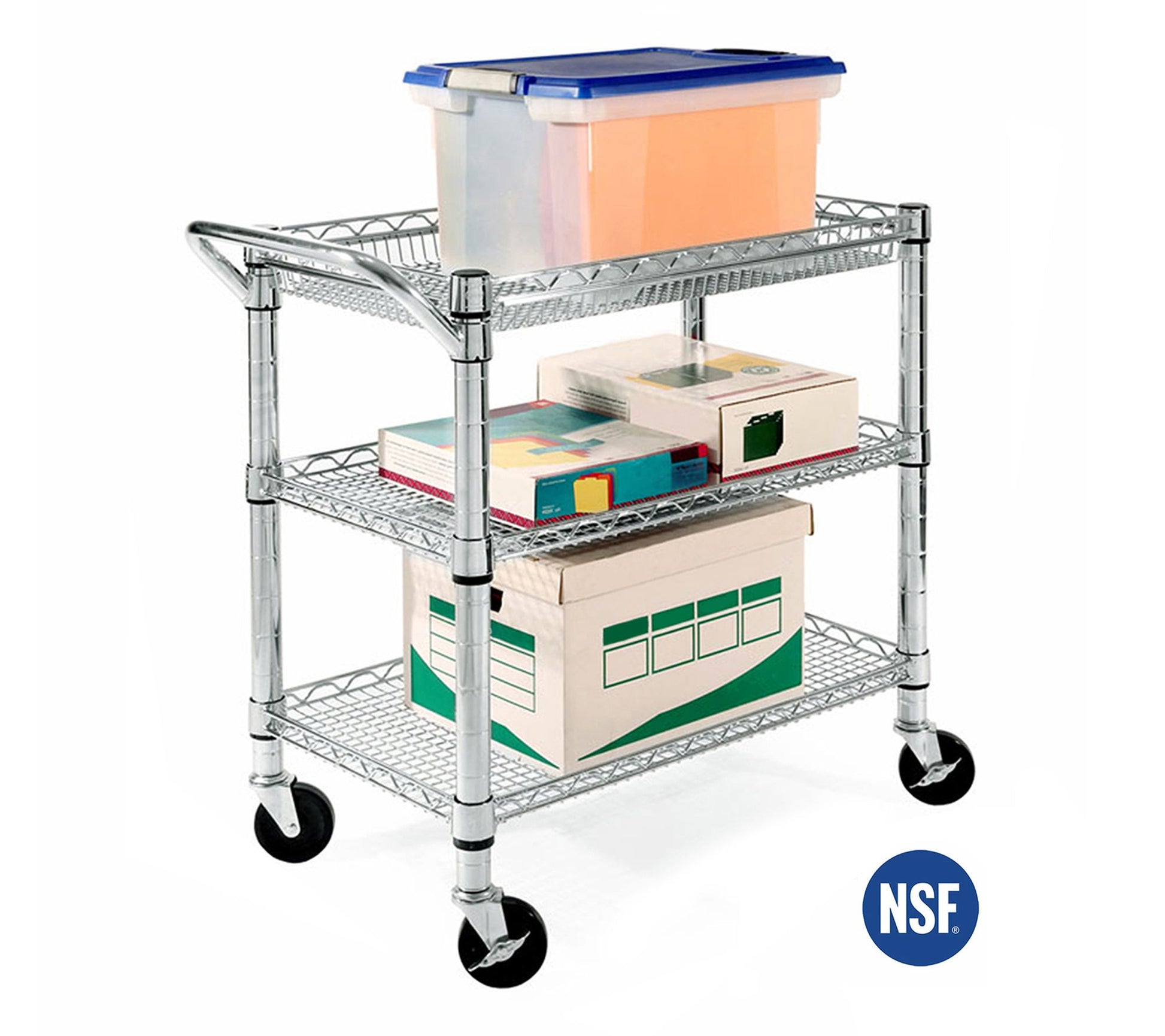 Seville Classics UltraDurable NSF Commercial Utility Cart