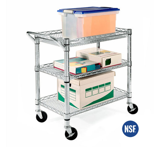 Seville Classics UltraDurable NSF Commercial Utility Cart