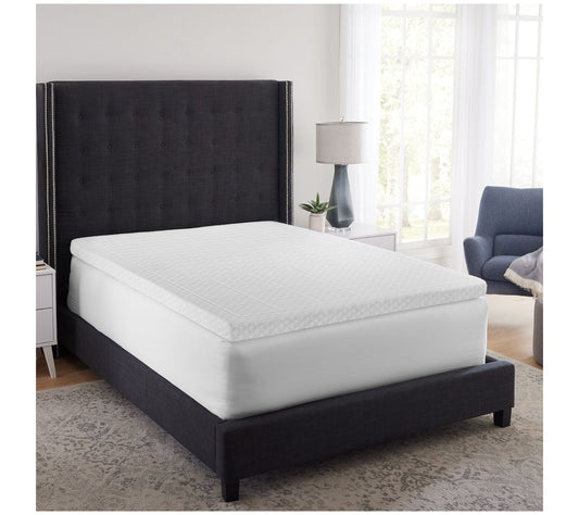 Bodipedic 3" Zoned Memory Foam Mattress Topper,Full
