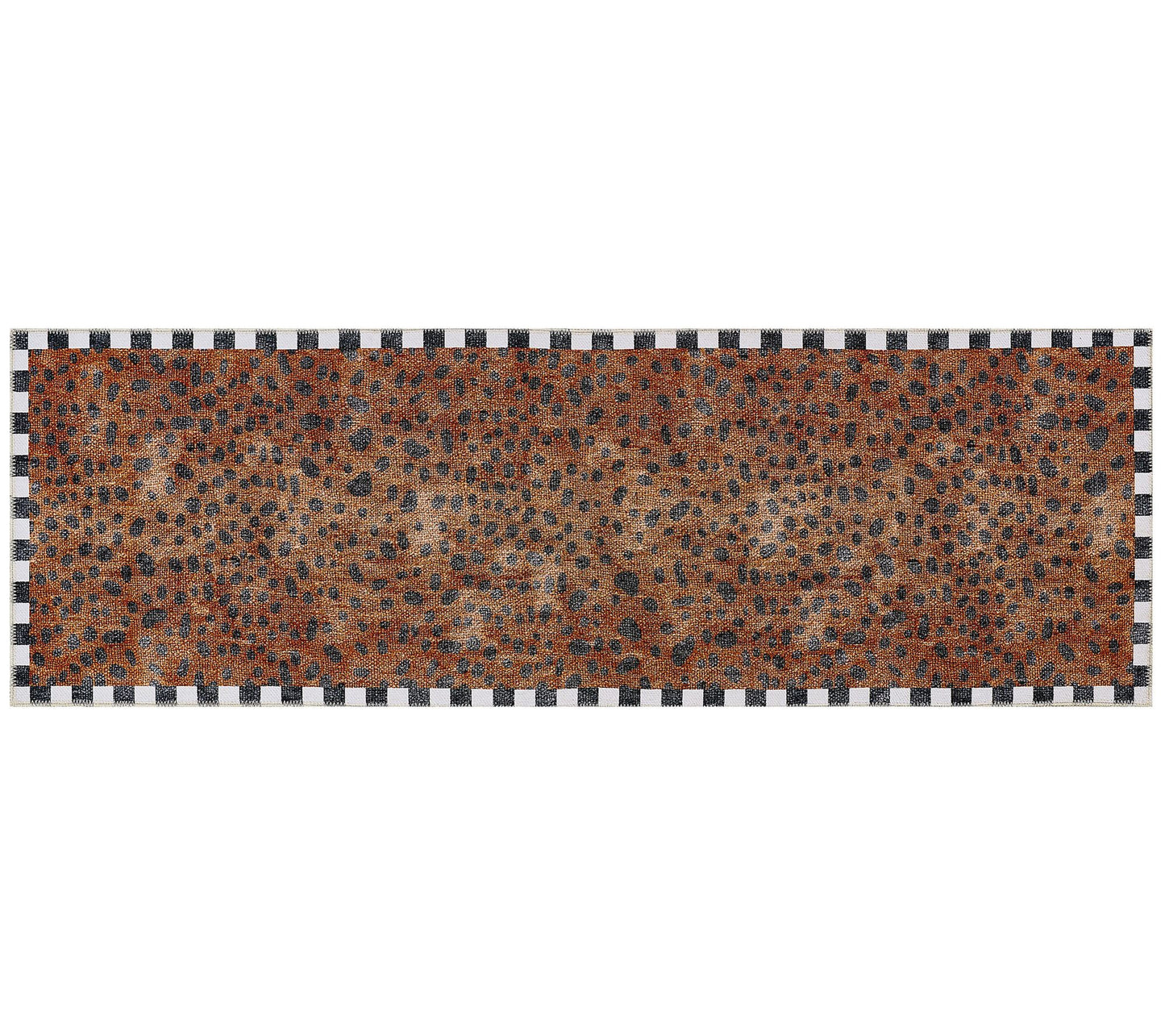 MacKenzie-Childs Cheetah 2'6" x 8' Washable Runner