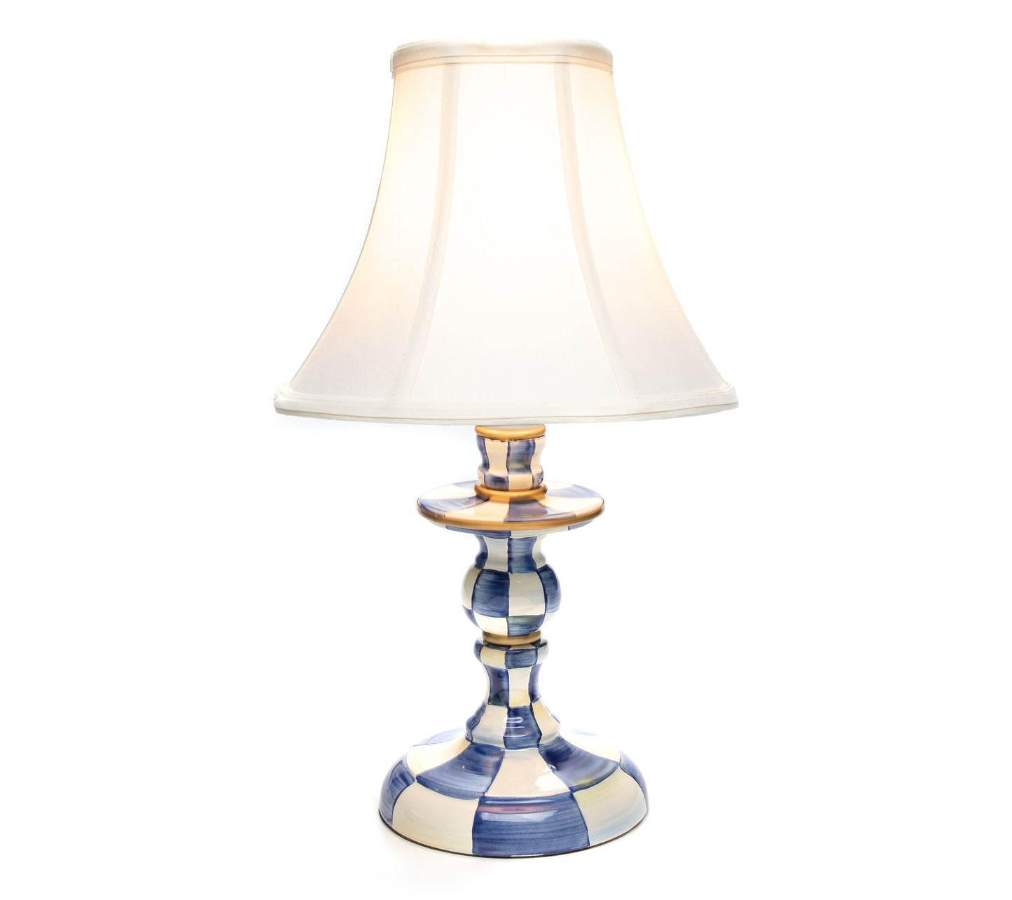 MacKenzie-Childs Royal Check Candlestick Lamp