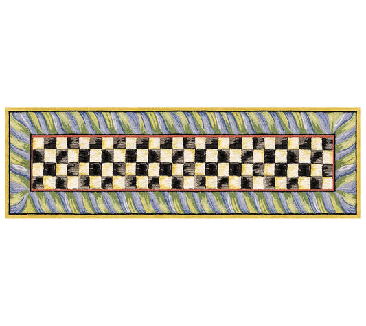 MacKenzie-Childs Courtly Check 2'6" x 8' Washable Runner