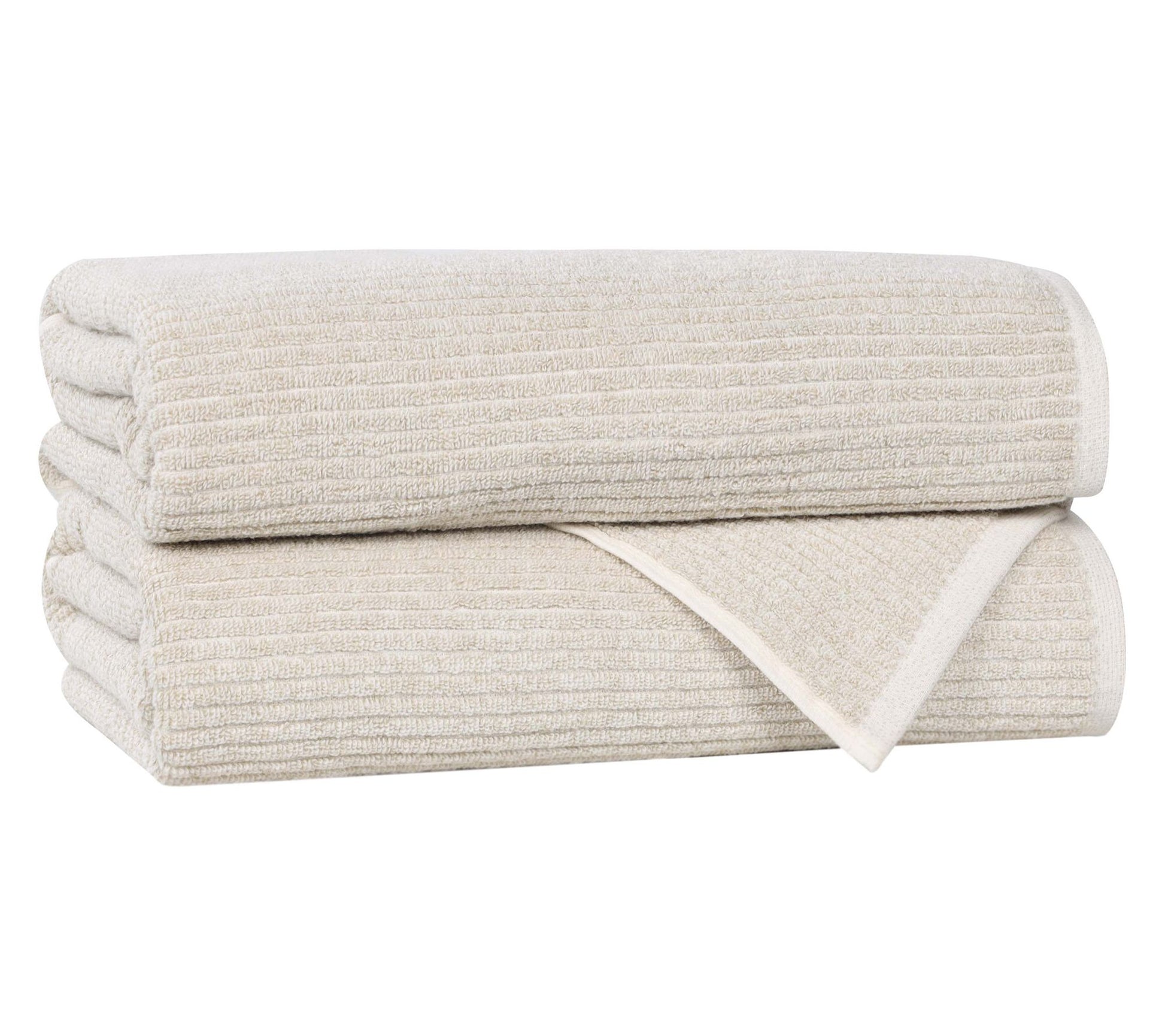 Superior Destin Cotton Blend 2PC Solid Bath Towels