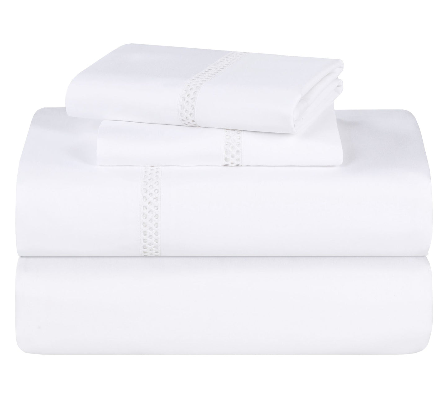 Superior Riverton Cotton Embroidered Sheet Set,Queen