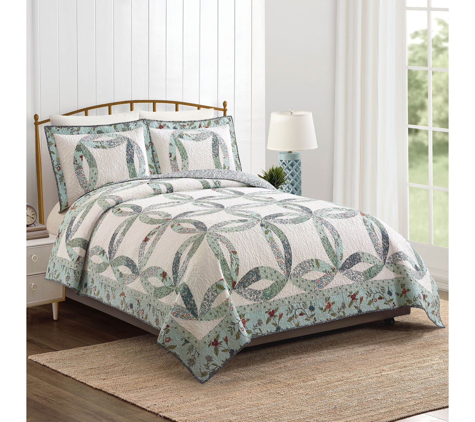 Modern Heirloom Felicity Wedding Ring 2-PC TwinQuilt Set