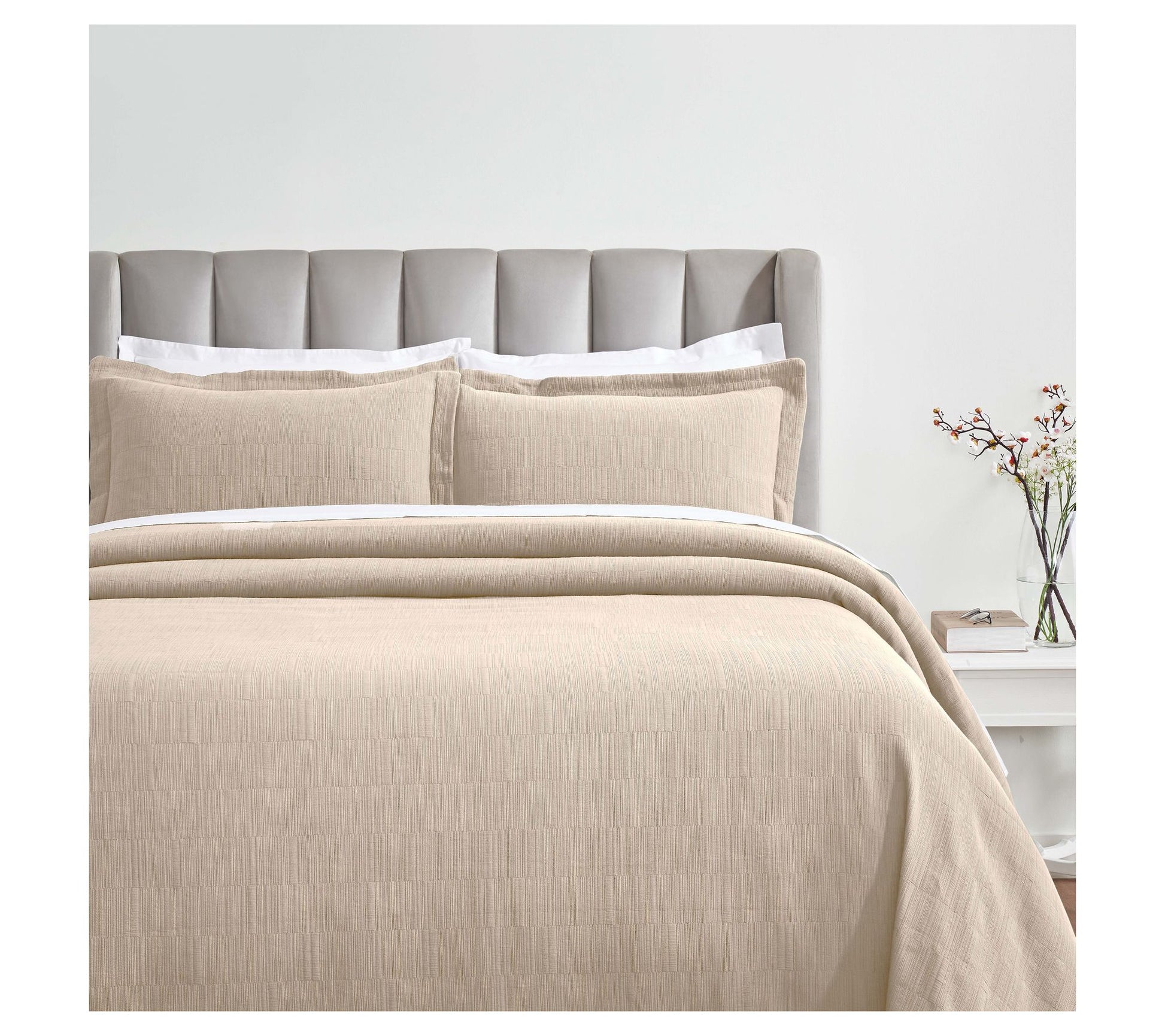 Superior Zenith Cotton Bedspread and Sham Set,Queen
