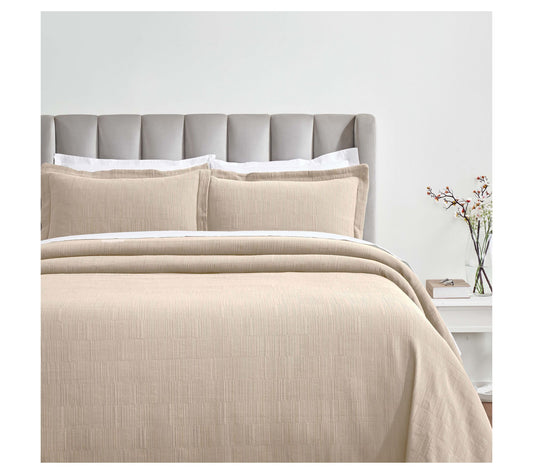 Superior Zenith Cotton Bedspread and Sham Set,Queen