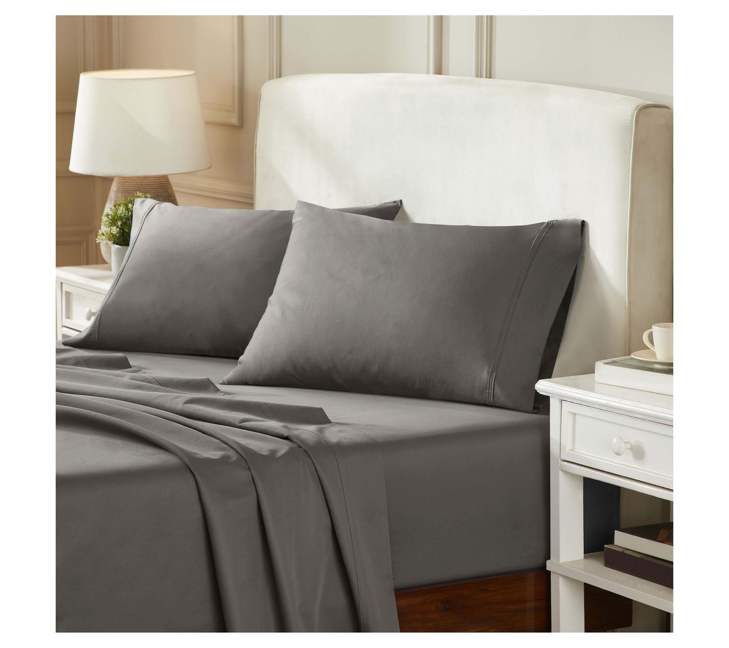 Superior Egyptian Cotton 850-TC Solid Bed SheetSet, Cal King