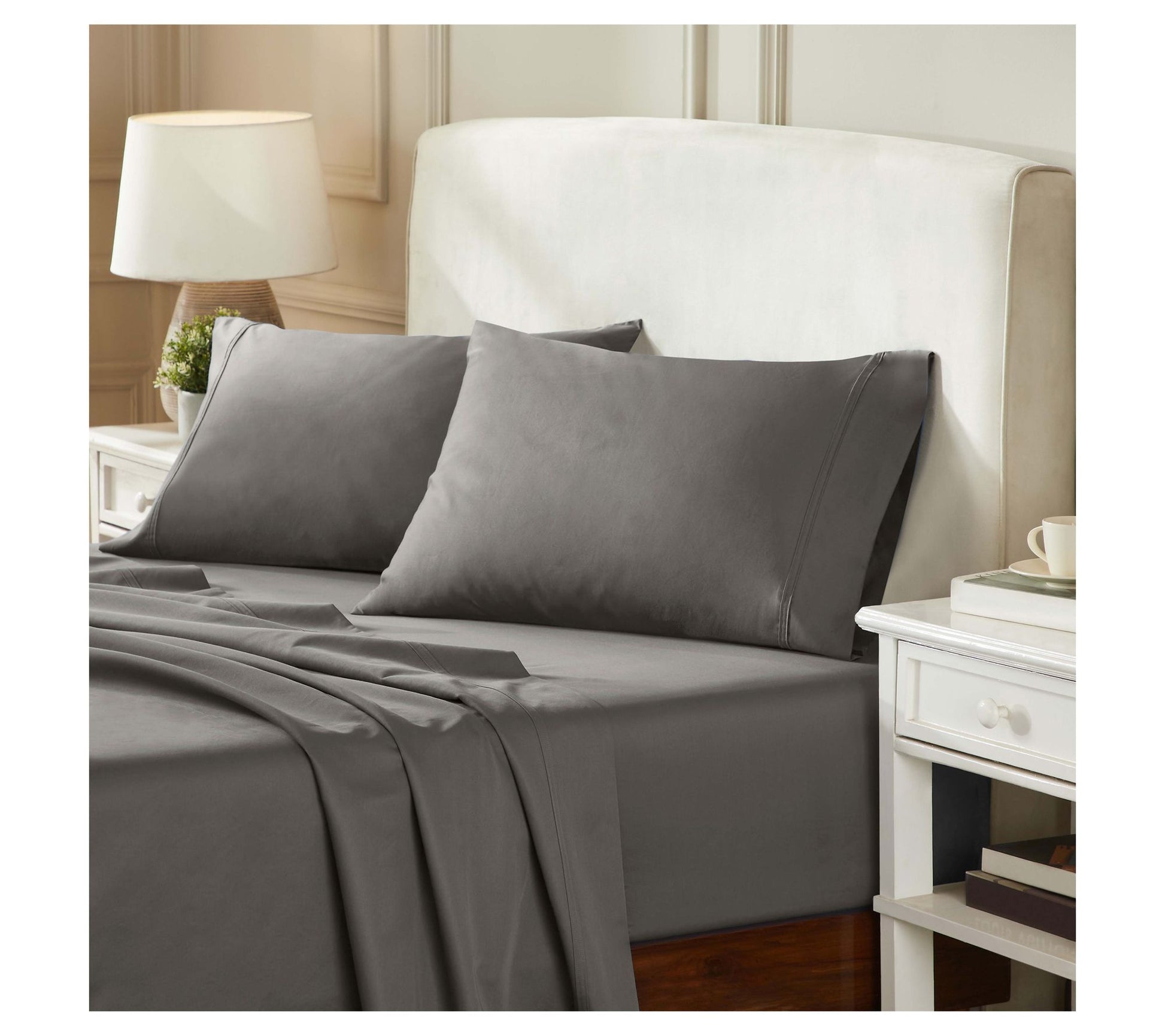 Superior Egyptian Cotton 850-TC Solid Bed SheetSet, Cal King