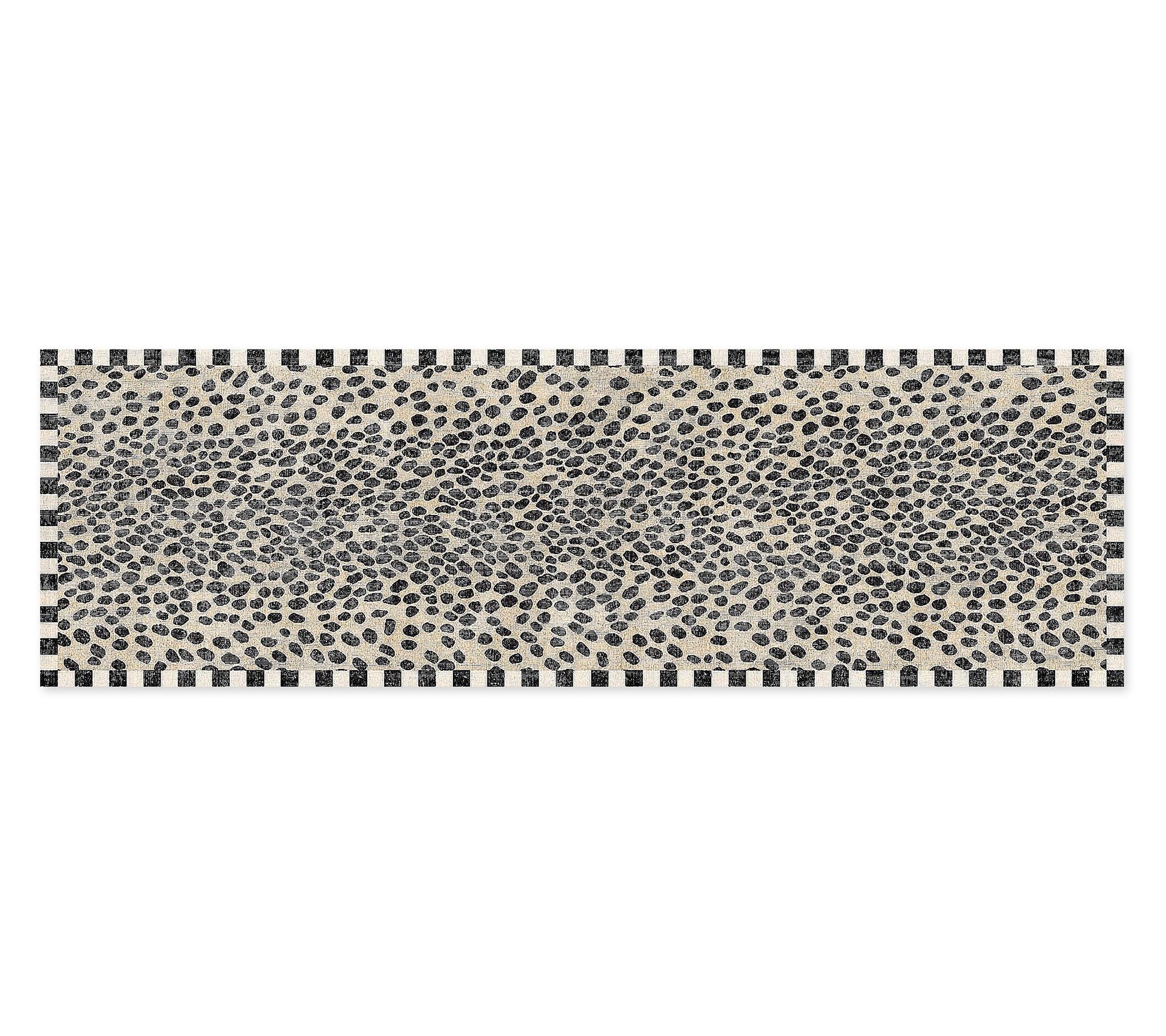 MacKenzie-Childs Snow Leopard 2'6" x 8' Washable Rug