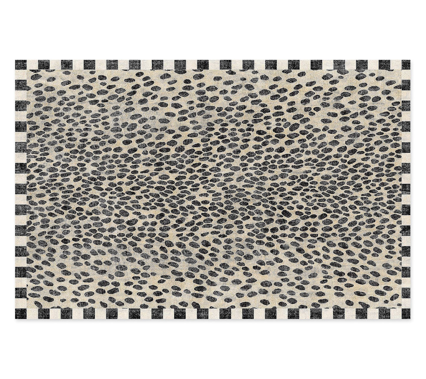 MacKenzie-Childs Snow Leopard 5' x 7'6" Washable Rug