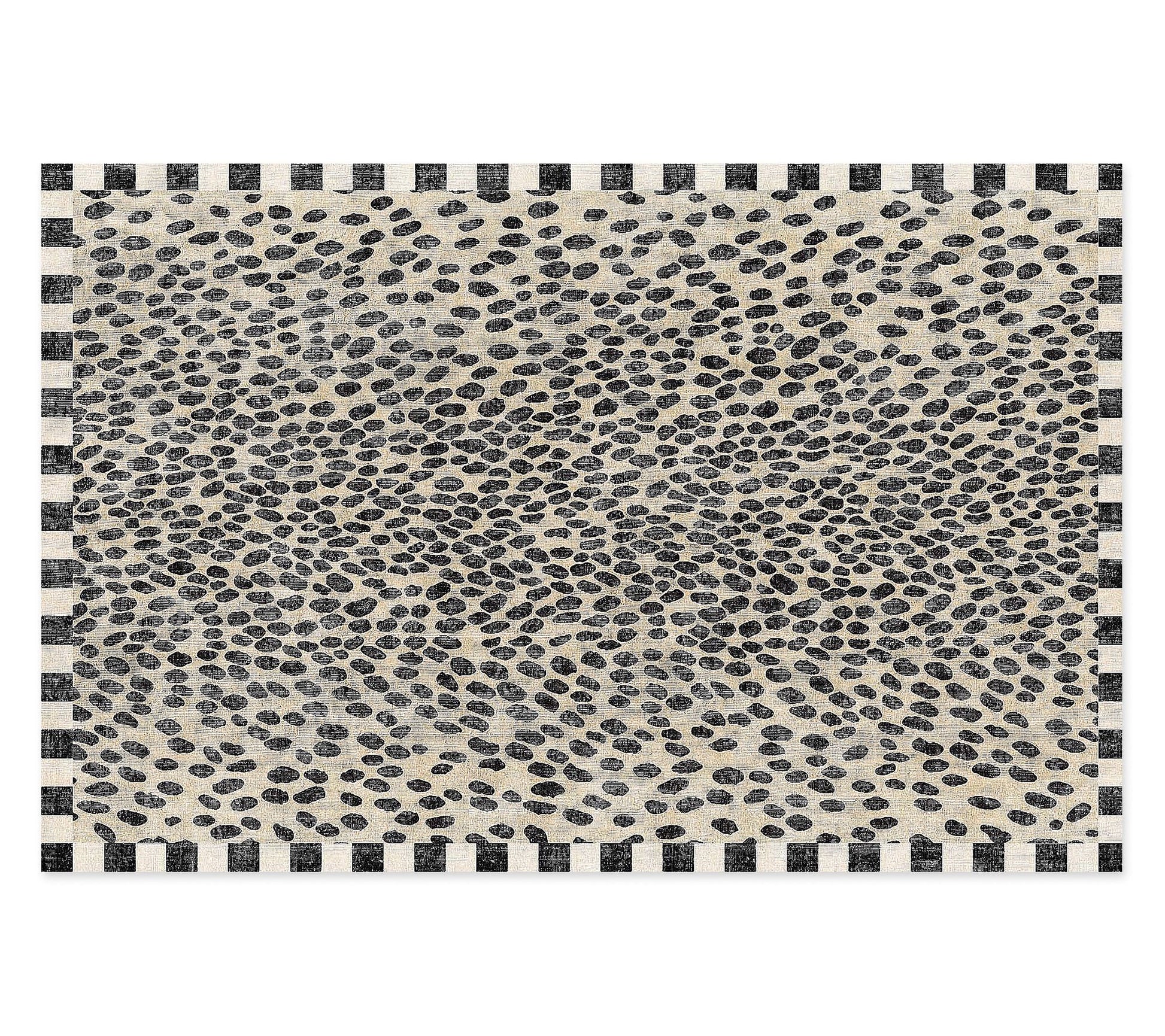 MacKenzie-Childs Snow Leopard 5' x 7'6" Washable Rug
