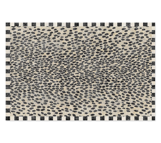 MacKenzie-Childs Snow Leopard 5' x 7'6" Washable Rug