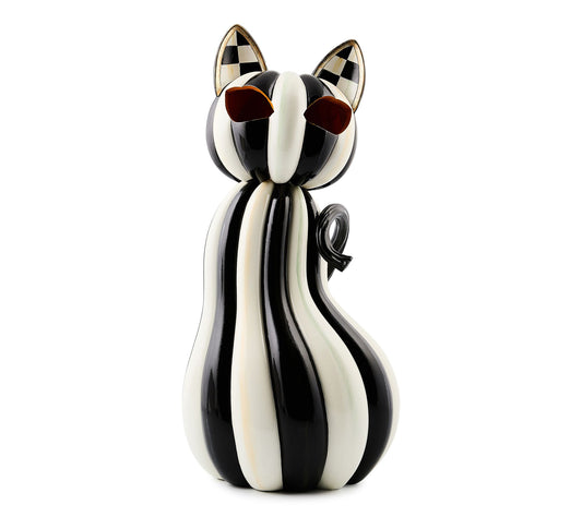 MacKenzie- Childs Striped Halloween Cat