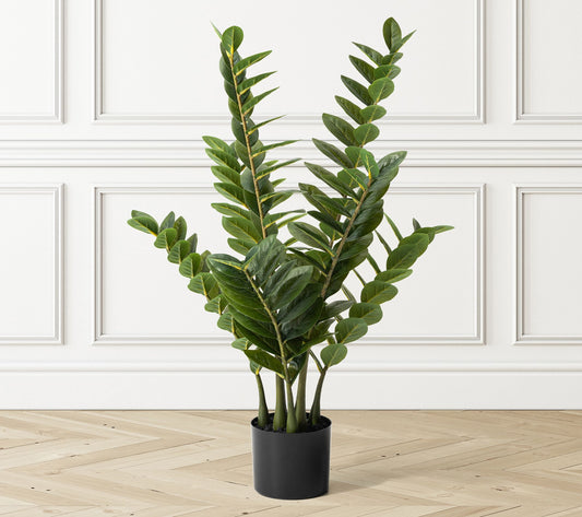 Glitzhome 2.75ft Faux Money Tree In Pot
