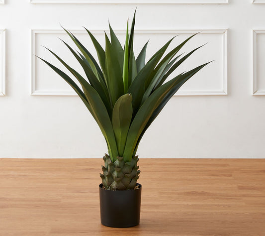 Glitzhome 3.25ft Faux Agave Plant In Pot