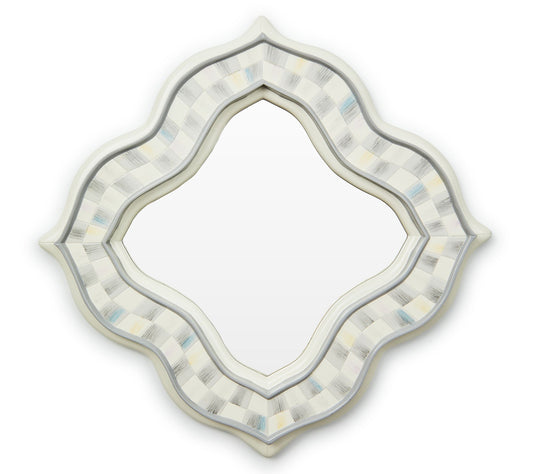 MacKenzie-Childs Sterling Quatriflower Small Wall Mirror