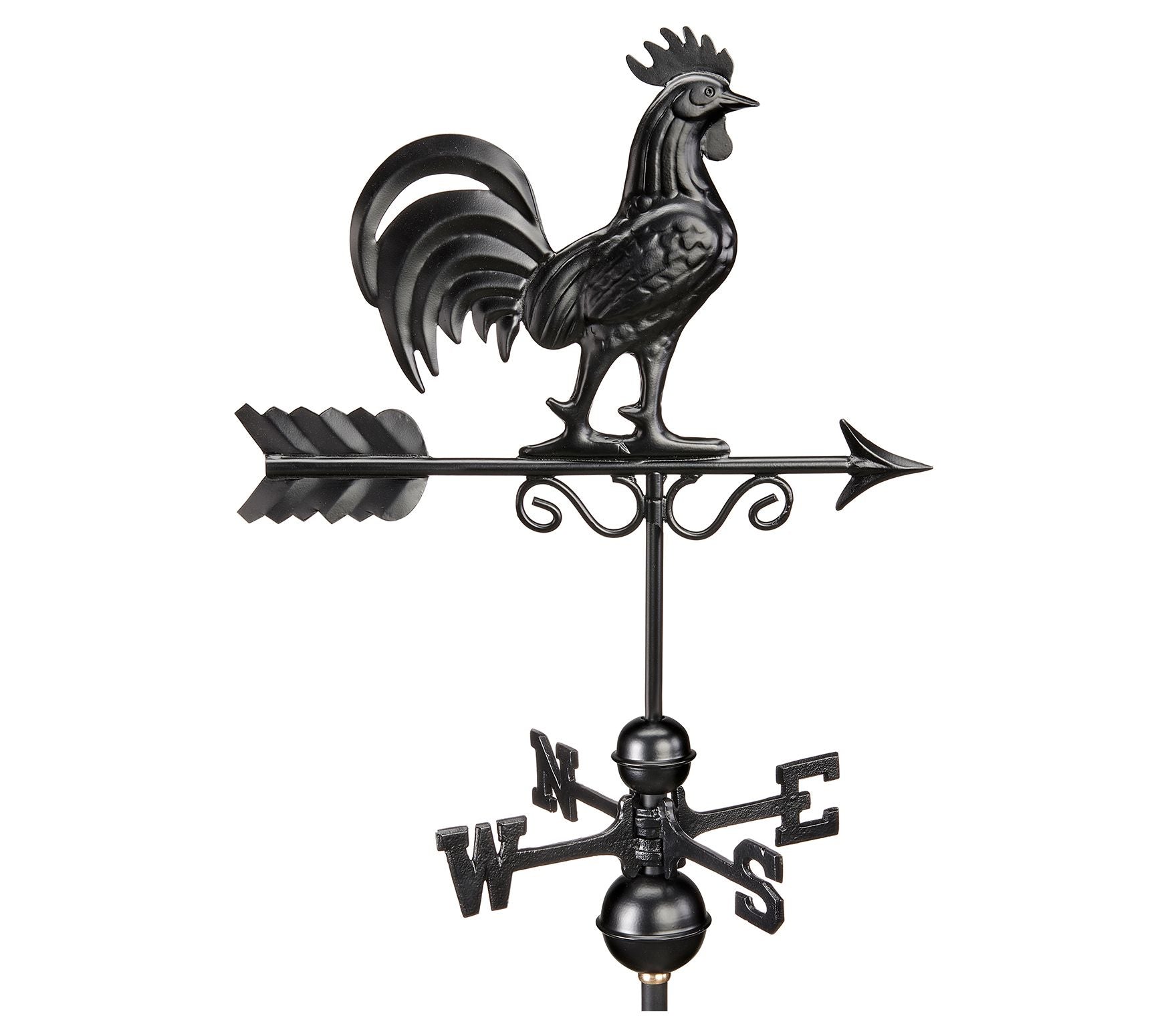 Bantam Rooster Weathervane - Black Finish by Good Directions