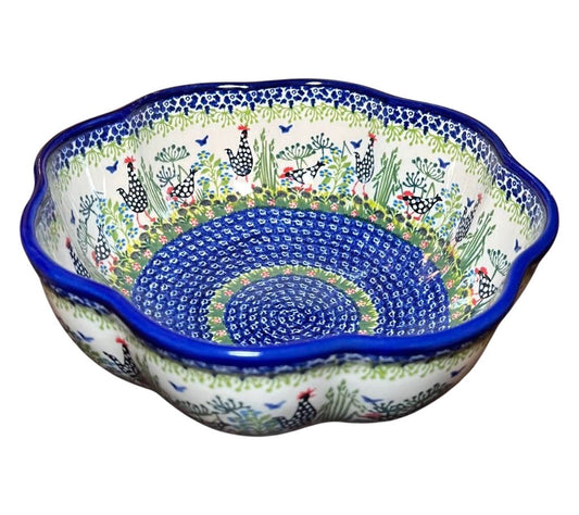 Lidia's Polish Pottery Large 12 cup Fala Bowl