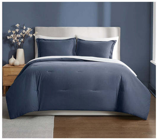 Brooklyn Loom Essential Cotton King 3-Piece Comforter Set