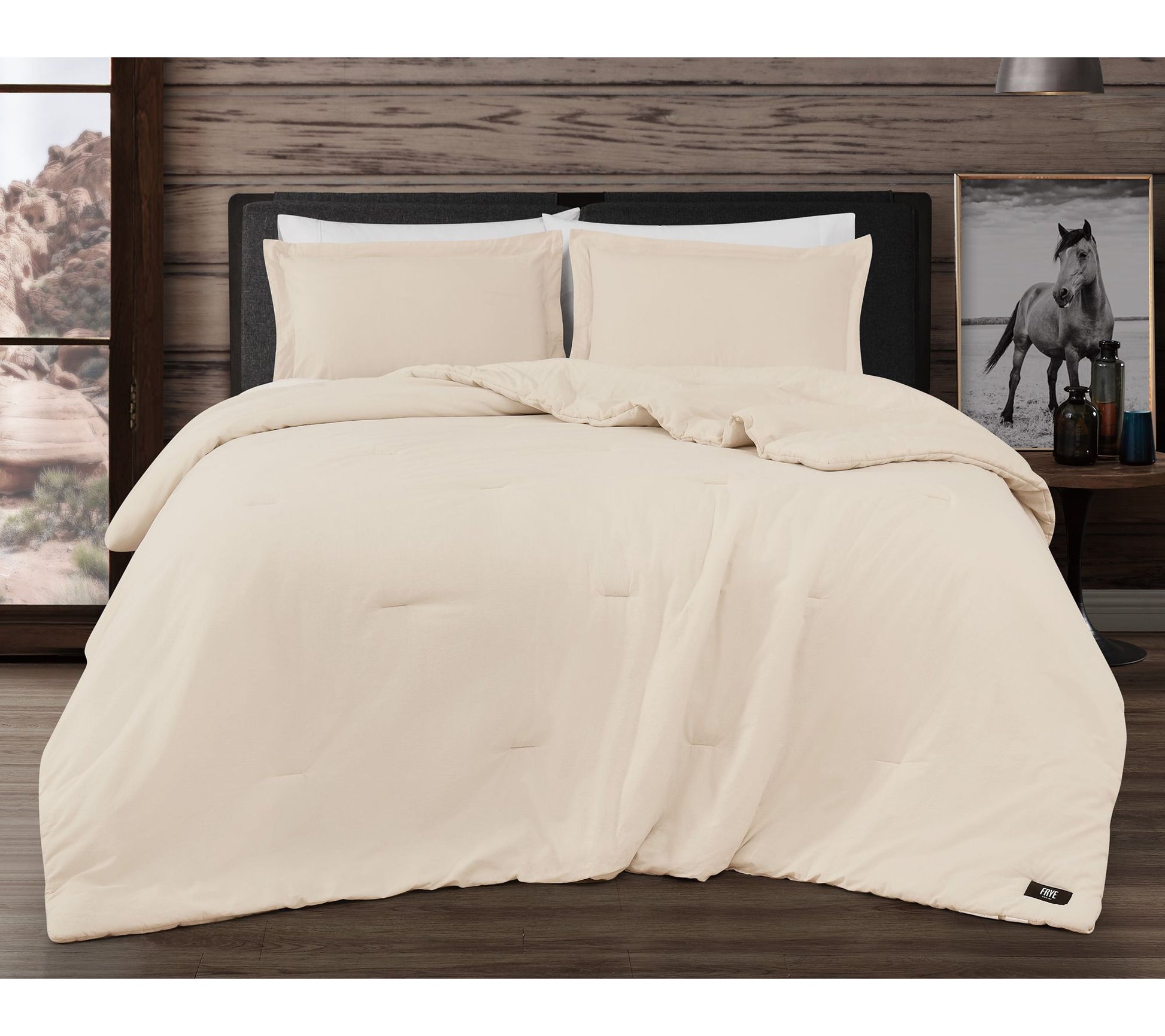 Frye Vintage Washed Cotton King 3-Piece Comforter Set