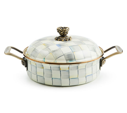 MacKenzie-Childs Sterling Check 3 Qt. Casserole