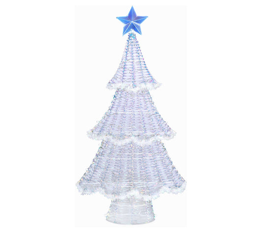 Fraser Hill Farm 5' Pre-Lit Iridescent Christmas Tree Decor
