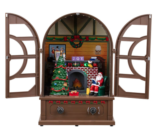 Northlight 12.5" LED Retro Radio Christmas Decoration