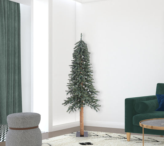 Vickerman 5' Natural Bark Alpine Artificial Unlit Tree